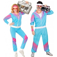 Retro šusťáková souprava 80's modrá
