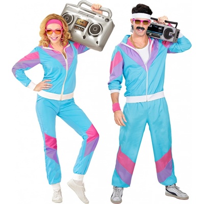Retro šusťáková souprava 80's modrá – Zboží Dáma