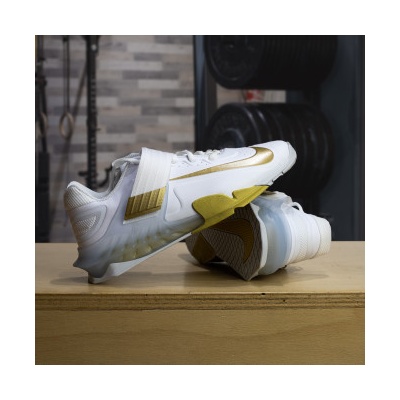 Nike Nike Vzpěračské boty Savaleos white gold – Zboží Dáma