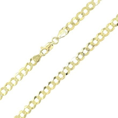 InfinitySilver Stříbrný pozlacený řetízek s brusem 1102120SFOD1G45