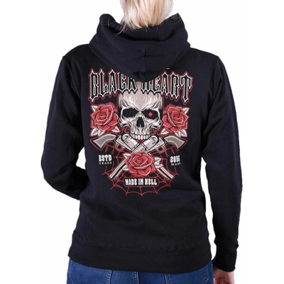 Black heart дамски суитшърт BLACK HEART - Gun Rose - ЧЕРЕН - 10006
