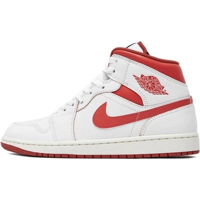 Air Jordan 1 Mid Se Shoes White/Red