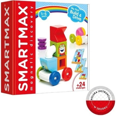 SmartMax Moja prvá magnetická stavebnica s autom, 2v1