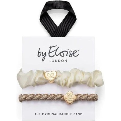 By Eloise London Set Cream and Gold ластик за коса