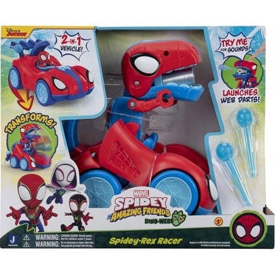 MARVEL SPIDEY Spider Rex vozidlo so zvukom 20 cm s figúrkou Spidey