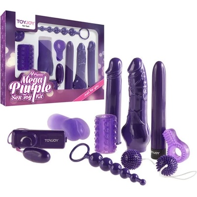 Комплект от 9 еротични играчки - Mega Purple Sex Toy Kit (D-222123)