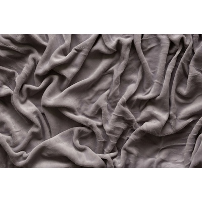 Jerry Fabrics Hřejivé prostěradlo mikroflanel Světle šedé 180x200