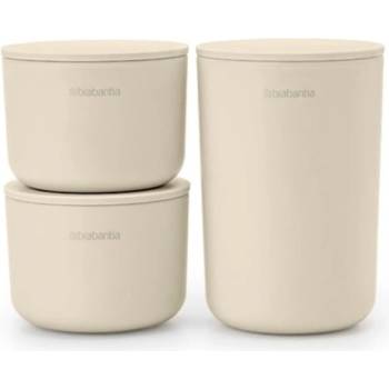 Brabantia Комплект за съхранение на принадлежности Brabantia ReNew 1006269, 3 части, Меко дъно против пързаляне, Бежов (1006269)