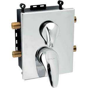 FERRO Metalia 55 - Скрита батерия за 2 уреда с корпус, хром BOX55052R, 0 (BOX55052R,0)
