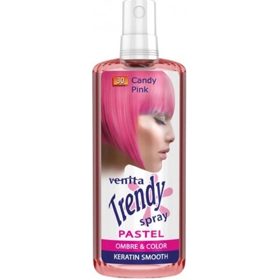 Venita Trendy Spray pastelový sprej na vlasy 30 ružová 200 ml