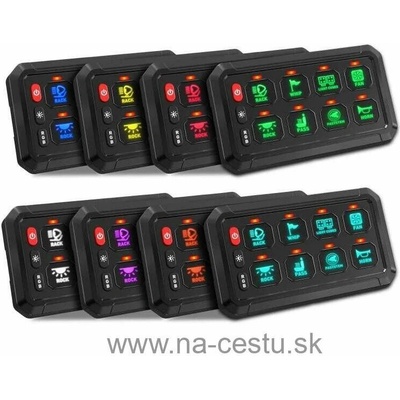 Multiprepínač 12/24V, 8-kanálový, 60A