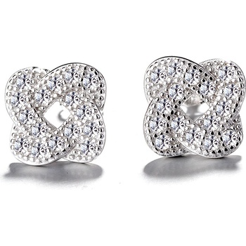 DELIS Сребърни обеци от проба 925, jw699, модел възел, родиево покритие (jw699)