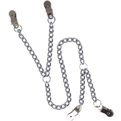 Rimba Щипки за зърна и срамни устни свързани с верига