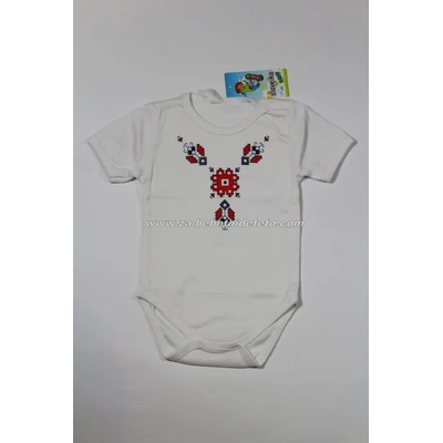 Славейка Боди с къс ръкав Шевица, 62, 74