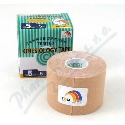 TEMTEX Kinesiology tape béžová 5 cm x 5 cm