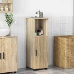 vidaXL Шкаф за баня Сонома дъб 30 x 35 x 95 см (883316)