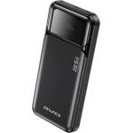 Awei Аварийно зарядно устройство AWEI PA-90 USB+2 Type-C 10000mAh, LED дисплей, ЧЕРНО (PA-90)