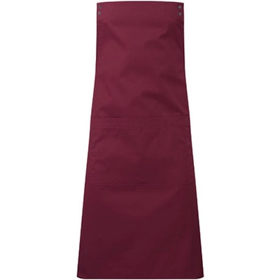 Premier Workwear Gastro zástěra tělo PR190 Burgundy Pantone 209C 70x86cm