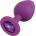 Colorful Joy Jewel Purple Plug Medium