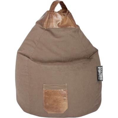 Beanbag Sedací vak Jamie XL 70 × 110 cm hnedý
