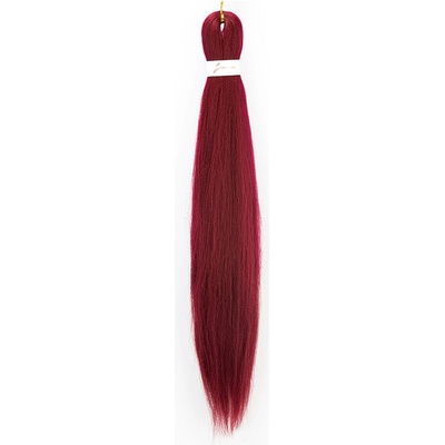 Kanekalon - farebné copíky - Easy Braid - ryšavá - bordo E8
