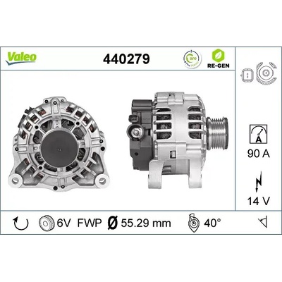 VALEO Alternátor VA 440279