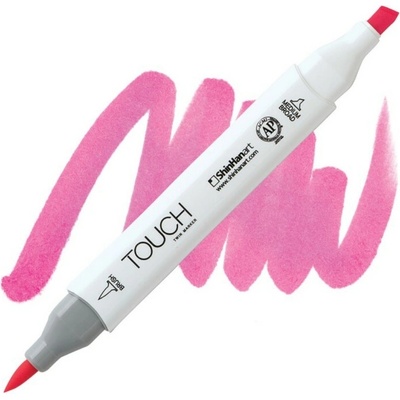 Lihová fixa TOUCH oboustranná Brush & Chisel, Fluorescent pink (F126)