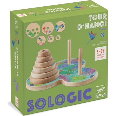 Djeco logická hra Sologic Hanojské věže