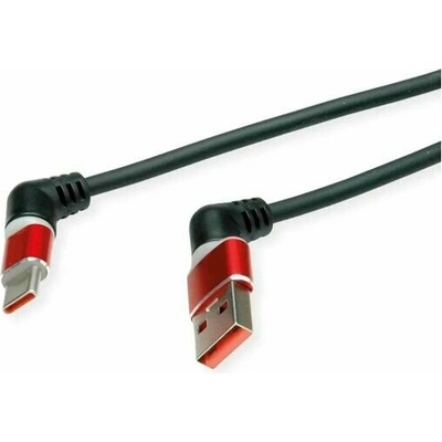 Lindy 11028345 USB 2.0 AM/CM Typ C 1m černý červený