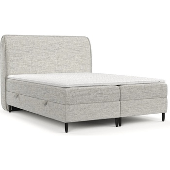 Maison de Reve Светлосиво боксспринг легло с място за съхранение 140x200 cm Melba - Maison de Rêve (MELBA140_MDR_P0_MDO481_M13_MDO481_T16_L32)