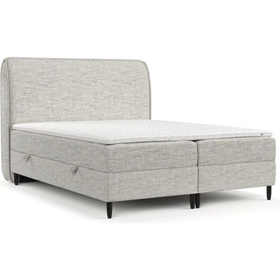 Maison de Reve Светлосиво боксспринг легло с място за съхранение 140x200 cm Melba - Maison de Rêve (MELBA140_MDR_P0_MDO481_M13_MDO481_T16_L32)