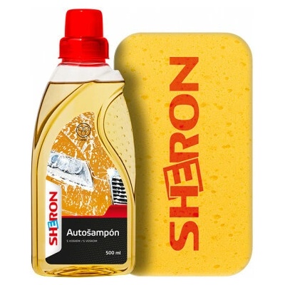 SHERON Autošampon s voskem 500 ml + houba