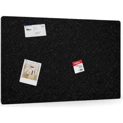 B2B Partner Akustický panel na stěnu 120 x 80 cm, kulaté rohy, černá