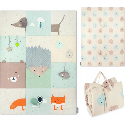 MoMi Hrací deka VOLPI patchwork