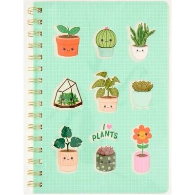 I Love Plants spirálový sešit A5