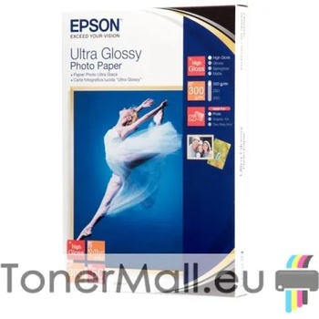 Epson Фотохартия EPSON C13S041943 Ultra Glossy Photo Paper, 100 x 150 mm, 300g/m2 (50 sheets)
