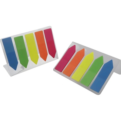 Самозалепващи pvc индекси стрелки, неон 1094