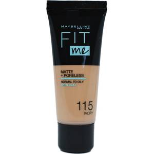 Maybelline Fit Me Matte + Poreless Foundation 30 ml make-up 115 ivory