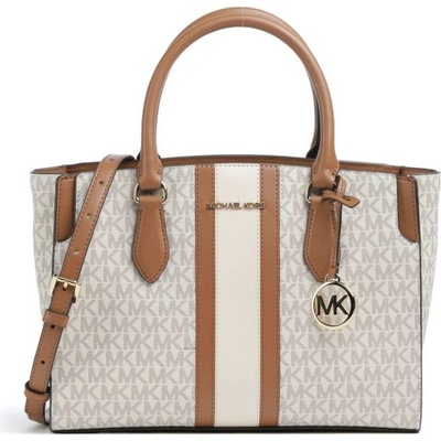 Michael Kors kabelka do ruky i přes rameno Becca logo vanilla