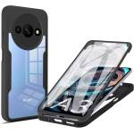 Techsuit Калъф за Xiaomi Redmi A3 / Redmi A3x + Протектор - ColorVerse 360 Series - черен