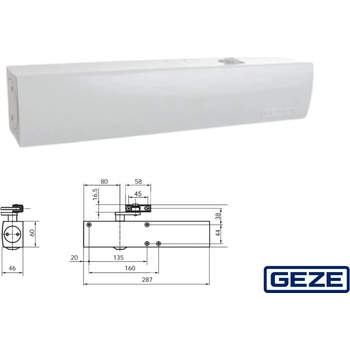 Geze TS 4000 bílá
