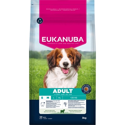 Eukanuba Adult Small & Medium jehněčí 3 kg