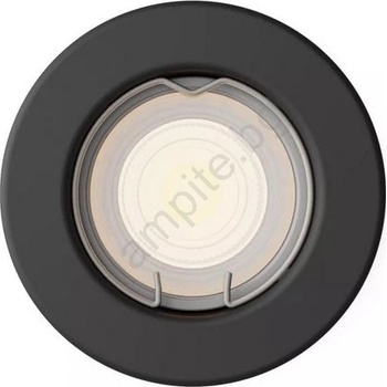 Philips - LED RGBW димируемо вградено осветително тяло PERIDOT 1xGU10/6W/230V черно + дистанционно управление (LEDP7276)