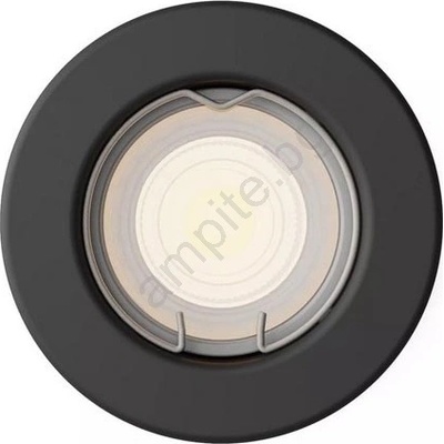 Philips - LED RGBW димируемо вградено осветително тяло PERIDOT 1xGU10/6W/230V черно + дистанционно управление (LEDP7276)