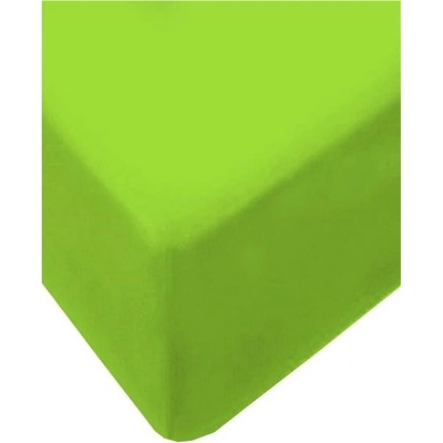 4 sleep jersey s gumou žlutozelené 180x200