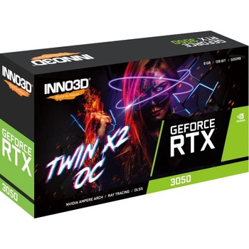 Inno3D GeForce RTX 3050 Twin X2 8GB OC GDDR6 128bit (N30502-08D6X-11902130)