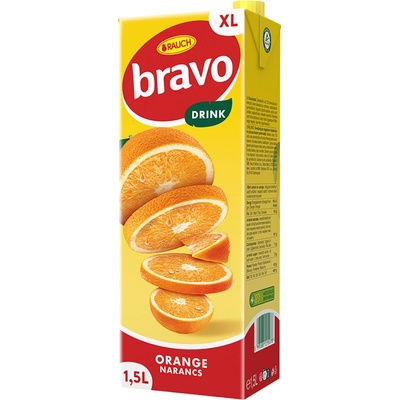 Rauch bravo pomeranč 1,5 l