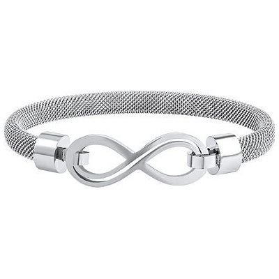 Silvego Dámsky náramok Infinity Pipin z chirurgickej ocele KMM116483