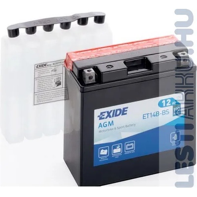 Exide 12Ah 135A left+ YT14B-BS