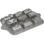 Nordic Ware Форма за пандишпаново влакче от 9 части Train Cake Bundt® сребърен Nordic Ware (NW59048)